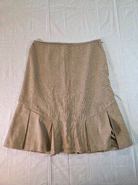 GEORGE Skirt Women's Size 8 Ladies Polyester Wool Blend Tan